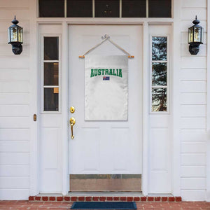 Green Yellow Australia Garden Flag Down Under Team Australia Flag Varsity Lettering Soccer Fans Football Tournament