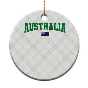 Green Yellow Australia Ceramic Ornament Down Under Team Australia Flag Varsity Lettering Soccer Fans Football Tournament
