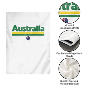 Australia Fan Garden Flag Retro Vintage Flag Green Yellow Country Pride Distressed Graphic