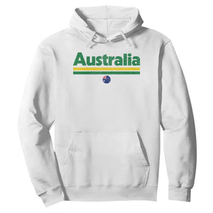 Australia Fan Hoodie Retro Vintage Flag Green Yellow Country Pride Distressed Graphic