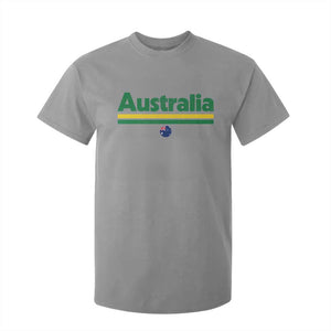 Australia Fan T Shirt For Kid Retro Vintage Flag Green Yellow Country Pride Distressed Graphic
