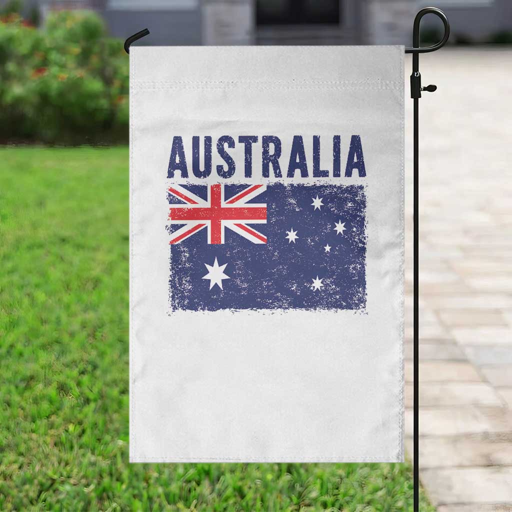 Vintage Australia Flag Garden Flag Distressed Patriotic Country Pride Graphic