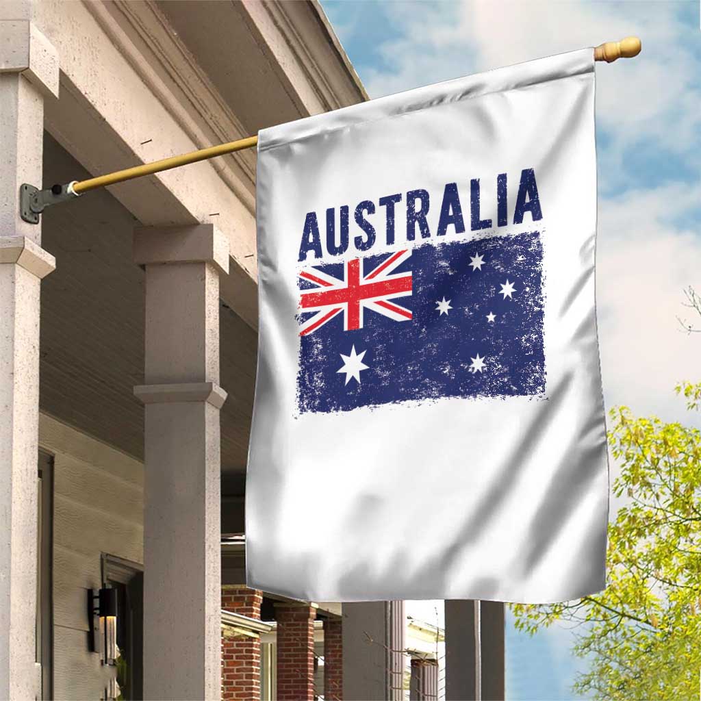 Vintage Australia Flag Garden Flag Distressed Patriotic Country Pride Graphic