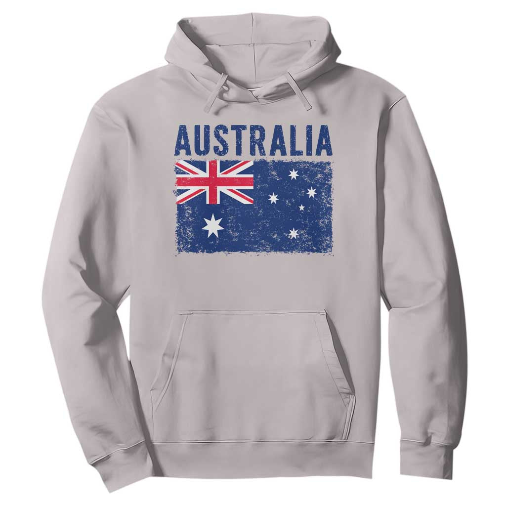 Vintage Australia Flag Hoodie Distressed Patriotic Country Pride Graphic