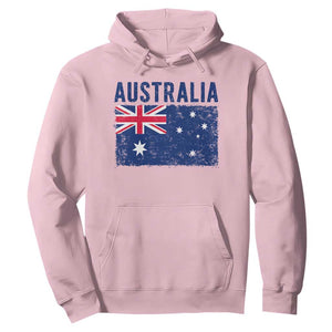 Vintage Australia Flag Hoodie Distressed Patriotic Country Pride Graphic