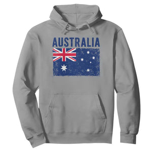 Vintage Australia Flag Hoodie Distressed Patriotic Country Pride Graphic