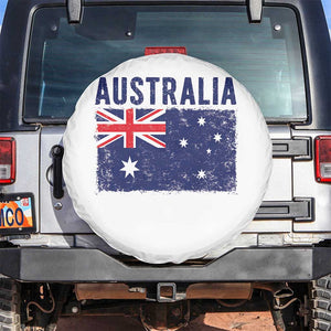 Vintage Australia Flag Spare Tire Cover Distressed Patriotic Country Pride Graphic