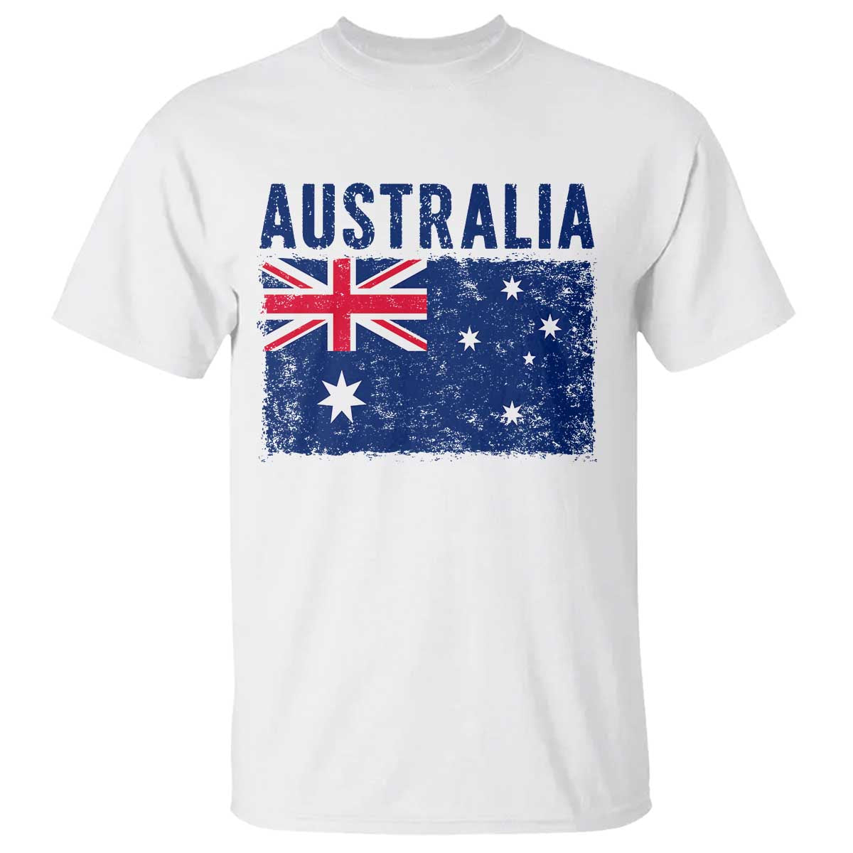Vintage Australia Flag T Shirt Distressed Patriotic Country Pride Graphic