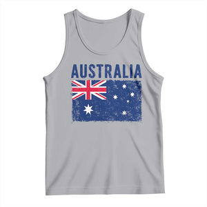 Vintage Australia Flag Tank Top Distressed Patriotic Country Pride Graphic