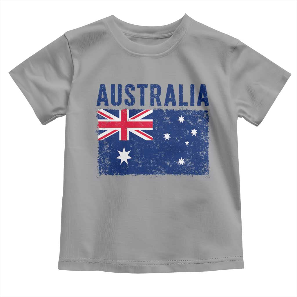 Vintage Australia Flag Toddler T Shirt Distressed Patriotic Country Pride Graphic