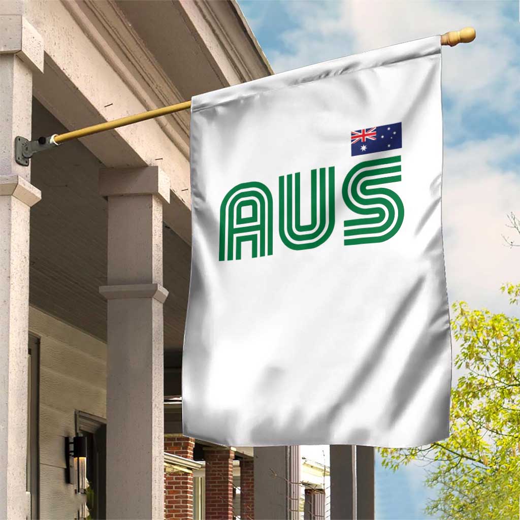 Retro Australia Garden Flag AUS Green Australian Flag Country Pride Graphic