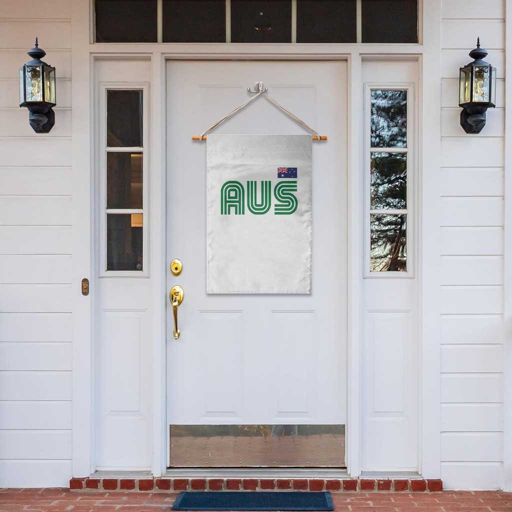 Retro Australia Garden Flag AUS Green Australian Flag Country Pride Graphic