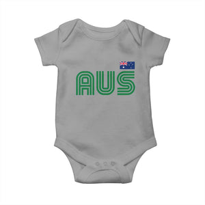 Retro Australia Baby Onesie AUS Green Australian Flag Country Pride Graphic