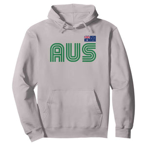 Retro Australia Hoodie AUS Green Australian Flag Country Pride Graphic