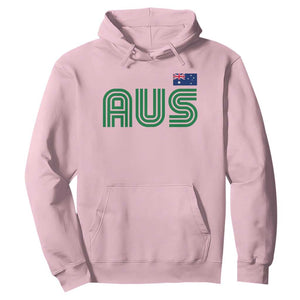 Retro Australia Hoodie AUS Green Australian Flag Country Pride Graphic