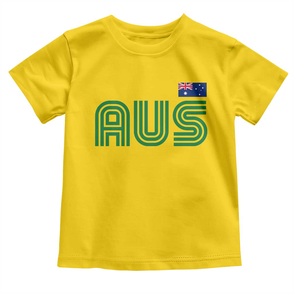 Retro Australia Toddler T Shirt AUS Green Australian Flag Country Pride Graphic TS10 Daisy Print Your Wear