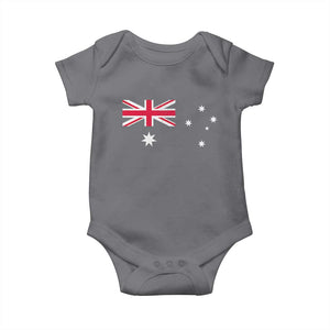 Vintage Australian Flag Baby Onesie Australia Distressed Patriotic Southern Cross Country Pride Graphic