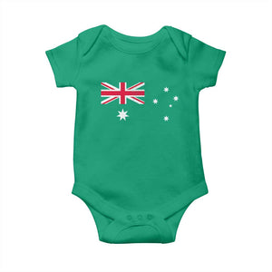 Vintage Australian Flag Baby Onesie Australia Distressed Patriotic Southern Cross Country Pride Graphic
