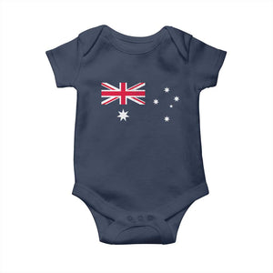 Vintage Australian Flag Baby Onesie Australia Distressed Patriotic Southern Cross Country Pride Graphic