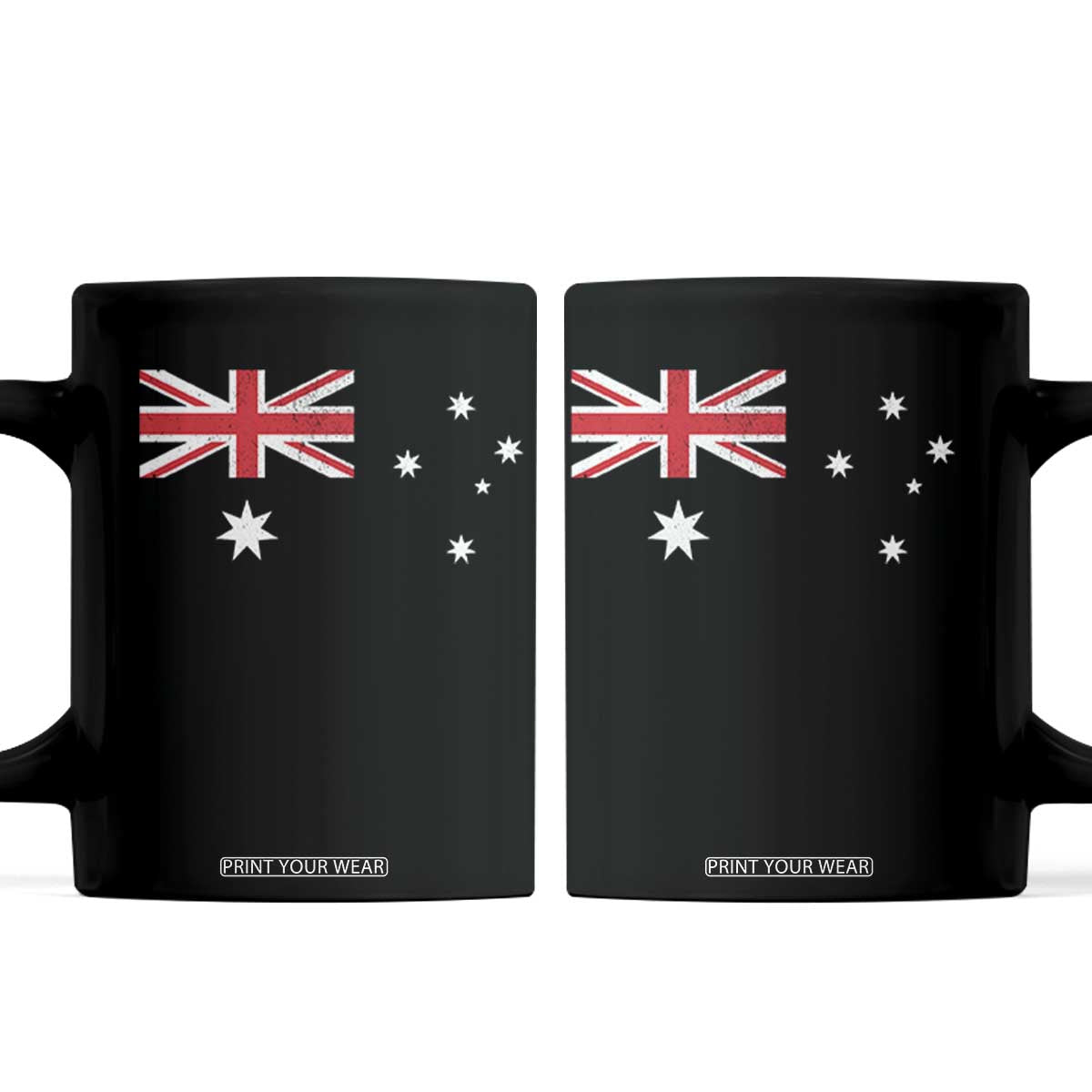 Vintage Australian Flag Coffee Mug Australia Distressed Patriotic Southern Cross Country Pride Graphic