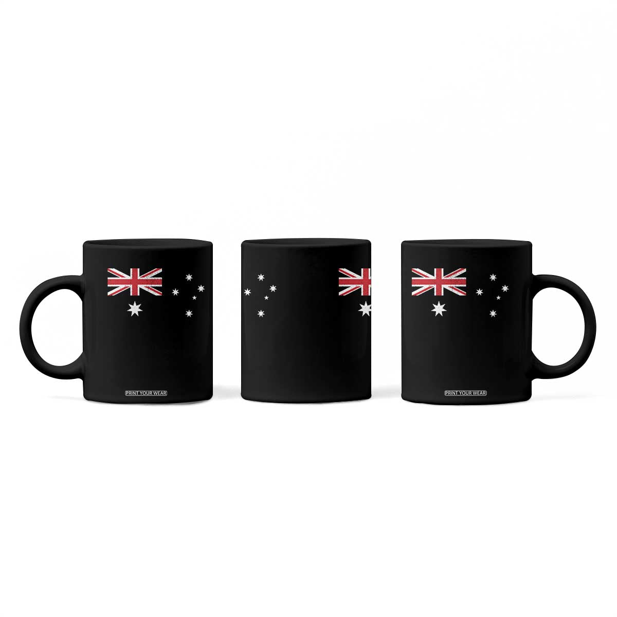 Vintage Australian Flag Coffee Mug Australia Distressed Patriotic Southern Cross Country Pride Graphic