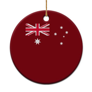Vintage Australian Flag Ceramic Ornament Australia Distressed Patriotic Southern Cross Country Pride Graphic