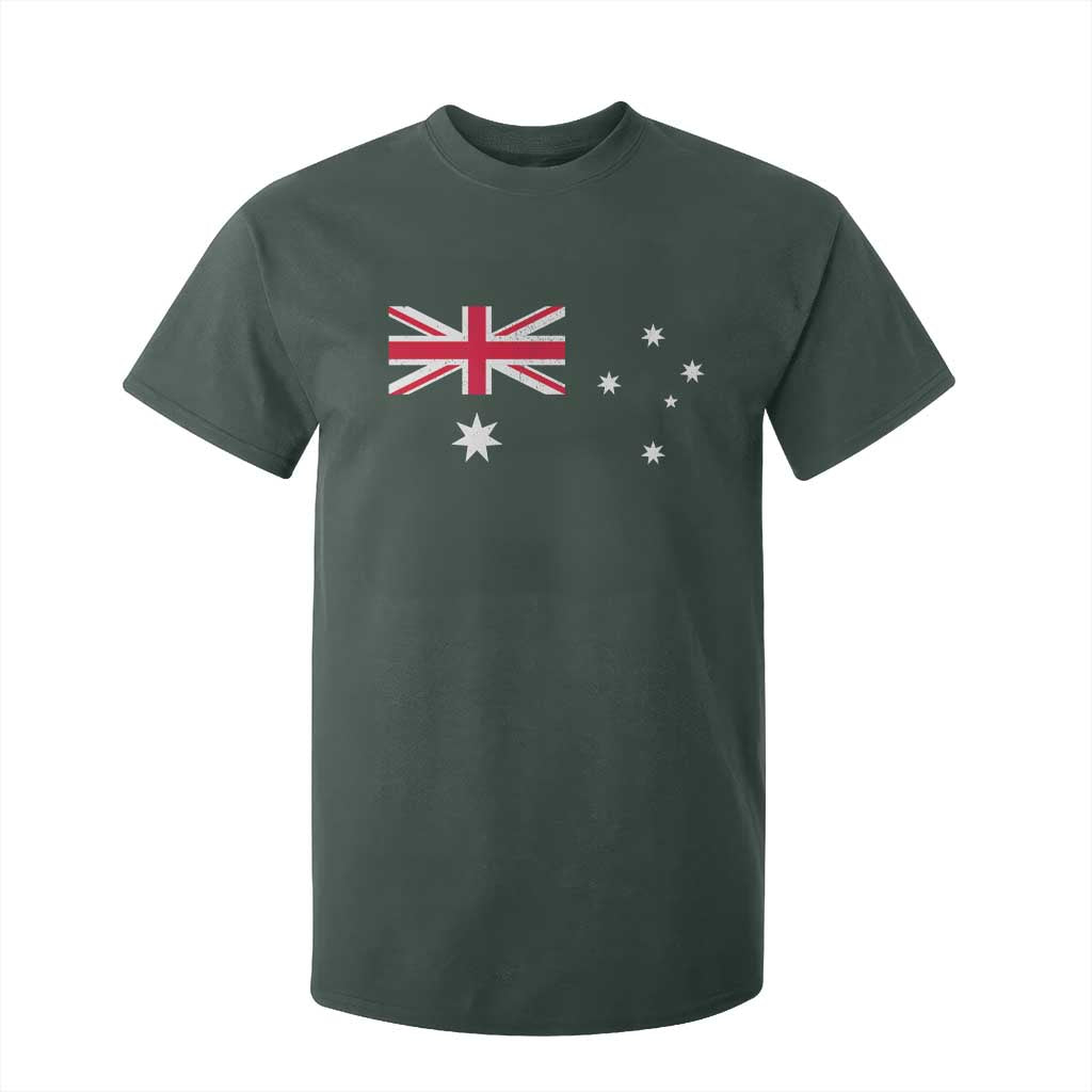 Vintage Australian Flag T Shirt For Kid Australia Distressed Patriotic Southern Cross Country Pride Graphic