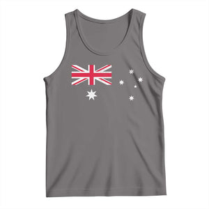 Vintage Australian Flag Tank Top Australia Distressed Patriotic Southern Cross Country Pride Graphic
