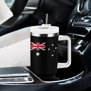 Vintage Australian Flag Tumbler With Handle Australia Distressed Patriotic Southern Cross Country Pride Graphic