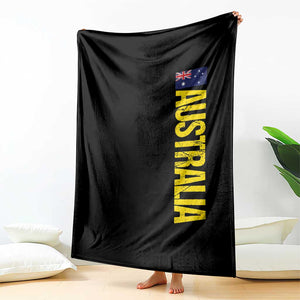Australia Flag Throw Blanket Patriotic Country Pride Vertical Text Graphic