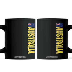 Australia Flag Coffee Mug Patriotic Country Pride Vertical Text Graphic