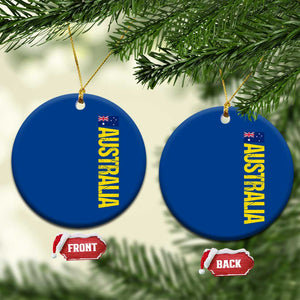 Australia Flag Ceramic Ornament Patriotic Country Pride Vertical Text Graphic