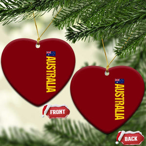 Australia Flag Ceramic Ornament Patriotic Country Pride Vertical Text Graphic