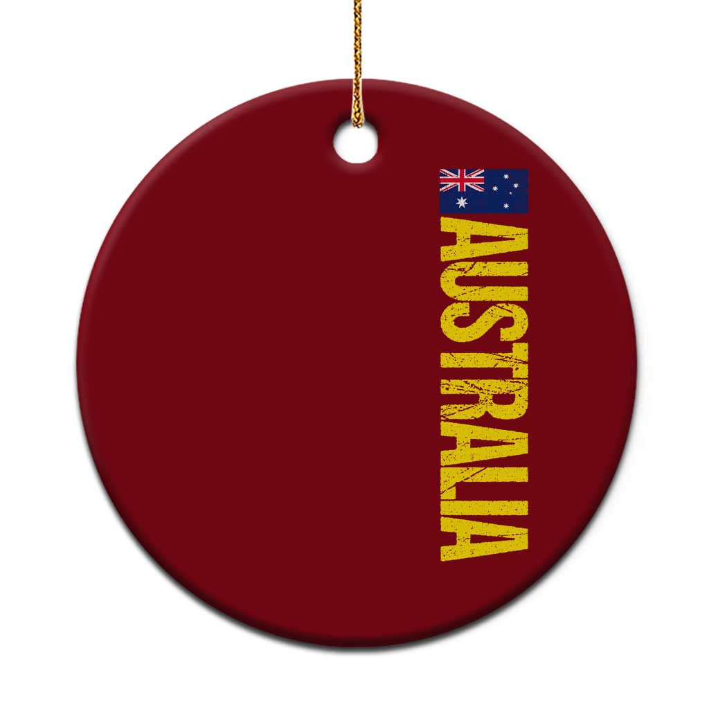 Australia Flag Ceramic Ornament Patriotic Country Pride Vertical Text Graphic