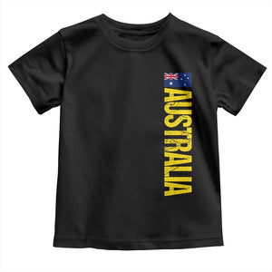 Australia Flag Toddler T Shirt Patriotic Country Pride Vertical Text Graphic