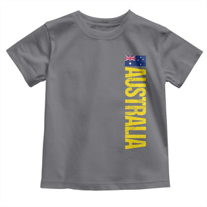 Australia Flag Toddler T Shirt Patriotic Country Pride Vertical Text Graphic