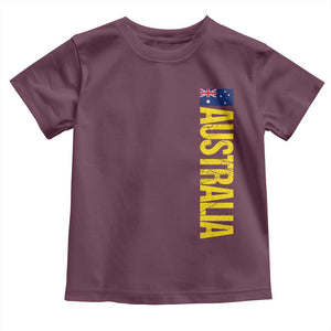 Australia Flag Toddler T Shirt Patriotic Country Pride Vertical Text Graphic