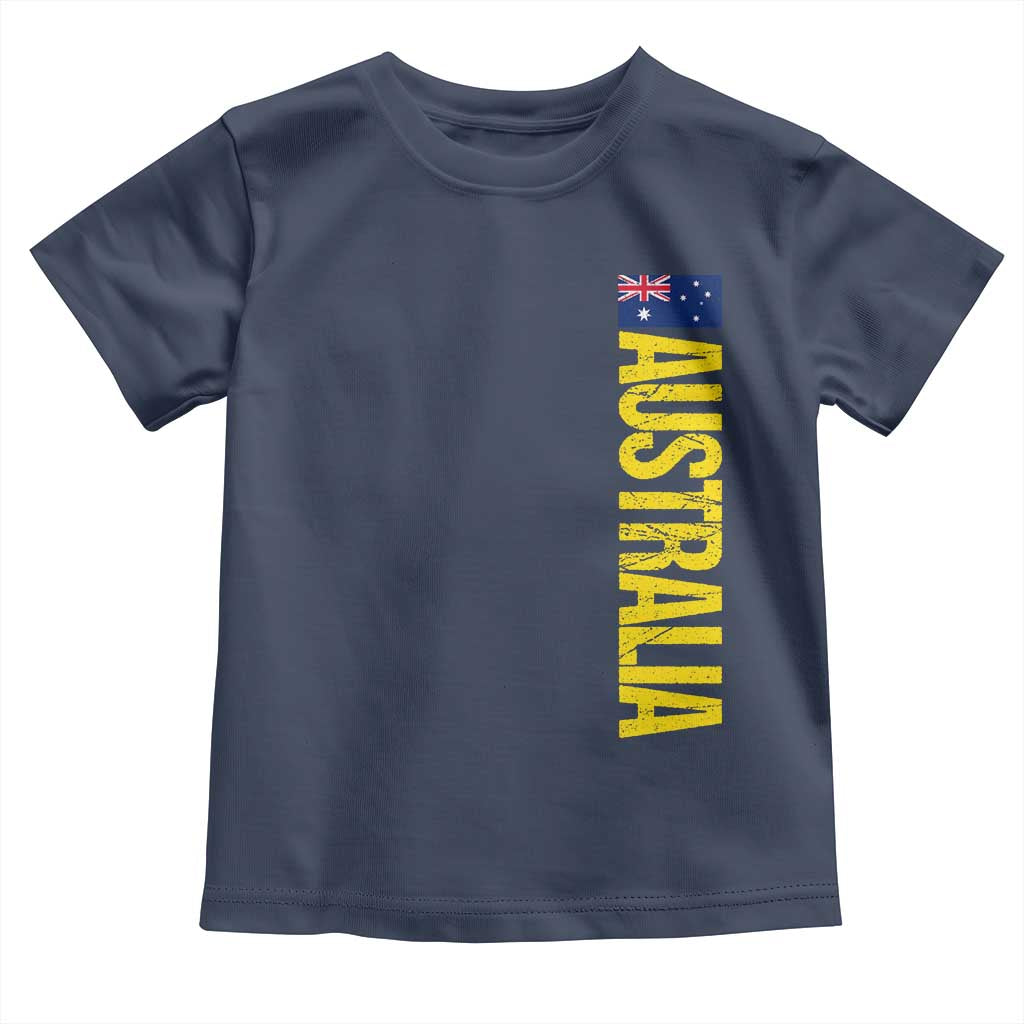 Australia Flag Toddler T Shirt Patriotic Country Pride Vertical Text Graphic