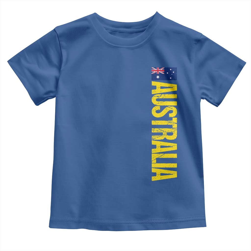Australia Flag Toddler T Shirt Patriotic Country Pride Vertical Text Graphic