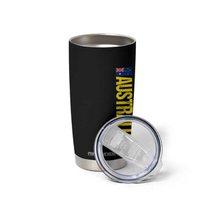 Australia Flag Tumbler Cup Patriotic Country Pride Vertical Text Graphic