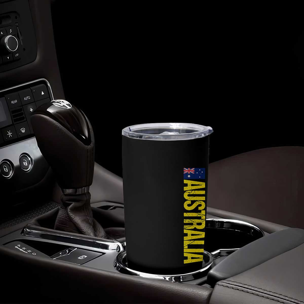 Australia Flag Tumbler Cup Patriotic Country Pride Vertical Text Graphic