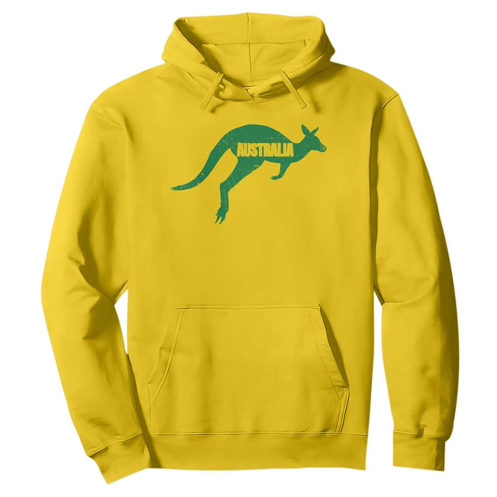 Vintage Kangaroo Australia Hoodie Patriotic Country Pride Graphic Aussie Roo Kangaroo TS10 Daisy Print Your Wear
