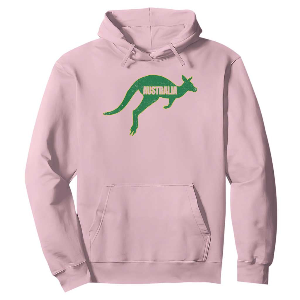 Vintage Kangaroo Australia Hoodie Patriotic Country Pride Graphic Aussie Roo Kangaroo