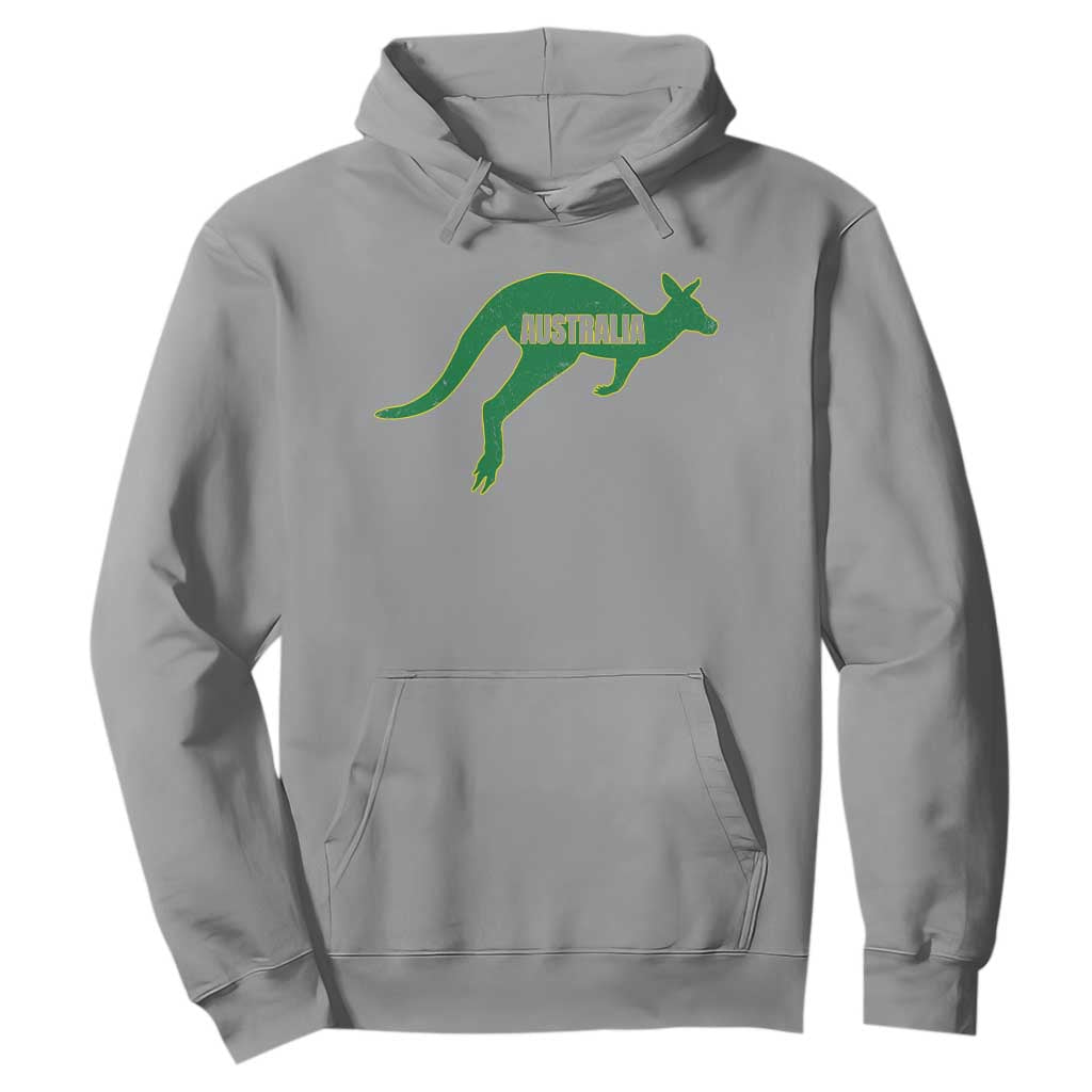 Vintage Kangaroo Australia Hoodie Patriotic Country Pride Graphic Aussie Roo Kangaroo