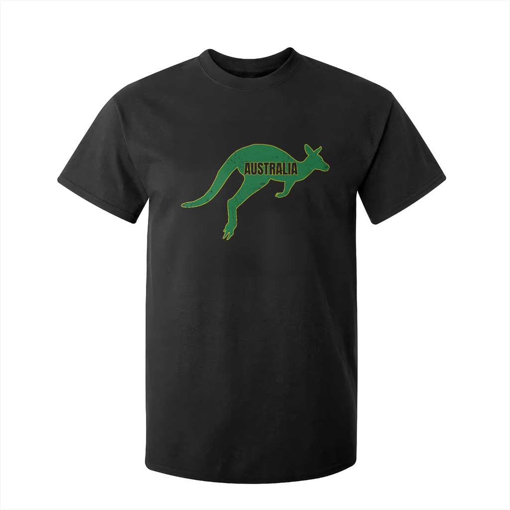 Vintage Kangaroo Australia T Shirt For Kid Patriotic Country Pride Graphic Aussie Roo Kangaroo