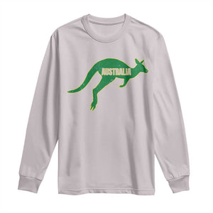 Vintage Kangaroo Australia Long Sleeve Shirt Patriotic Country Pride Graphic Aussie Roo Kangaroo