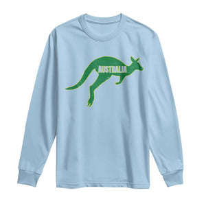 Vintage Kangaroo Australia Long Sleeve Shirt Patriotic Country Pride Graphic Aussie Roo Kangaroo