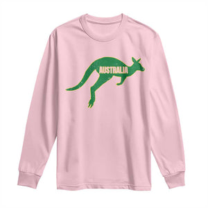 Vintage Kangaroo Australia Long Sleeve Shirt Patriotic Country Pride Graphic Aussie Roo Kangaroo