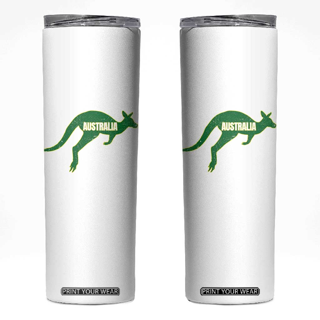 Vintage Kangaroo Australia Skinny Tumbler Patriotic Country Pride Graphic Aussie Roo Kangaroo