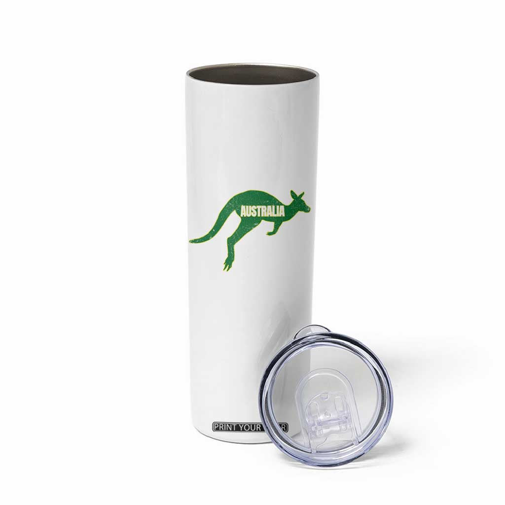 Vintage Kangaroo Australia Skinny Tumbler Patriotic Country Pride Graphic Aussie Roo Kangaroo
